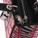 Christian Dior Canage Lady Dior Tote Bag Sequin 2way Pink Silver Auth 184845SM-9