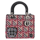 Christian Dior Canage Lady Dior Tote Bag Sequin 2way Pink Silver Auth 184845SM-13