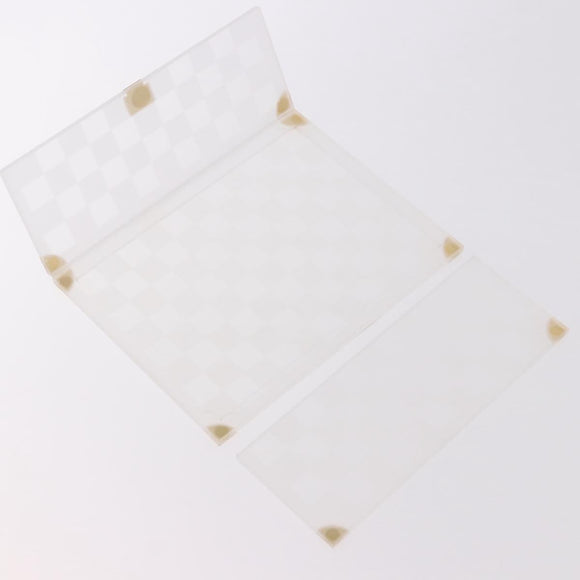 LOUIS VUITTON Damier Invitation case Photo Frame Clear LV Auth 184846