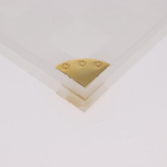LOUIS VUITTON Damier Invitation case Photo Frame Clear LV Auth 184846