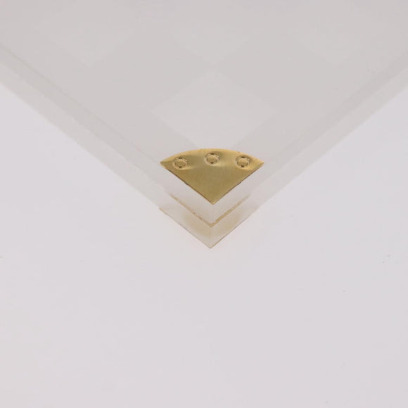 LOUIS VUITTON Damier Invitation case Photo Frame Clear LV Auth 184846