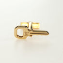 LOUIS VUITTON Damier Ebene Buton de Manchette Cuffs Gold Tone LV Auth 184847V-11