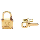 LOUIS VUITTON Damier Ebene Buton de Manchette Cuffs Gold Tone LV Auth 184847V-2