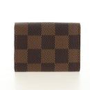LOUIS VUITTON Damier Ebene Buton de Manchette Cuffs Gold Tone LV Auth 184847V-20