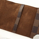 LOUIS VUITTON Damier Ebene Buton de Manchette Cuffs Gold Tone LV Auth 184847V-31