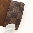 LOUIS VUITTON Damier Ebene Buton de Manchette Cuffs Gold Tone LV Auth 184847V-32