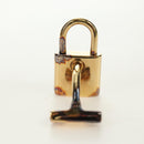 LOUIS VUITTON Damier Ebene Buton de Manchette Cuffs Gold Tone LV Auth 184847V-4
