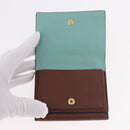 LOEWE Studio Ghibli Collaboration Compact Wallet Leather Brown Auth 184848SM-19
