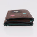LOEWE Studio Ghibli Collaboration Compact Wallet Leather Brown Auth 184848SM-3