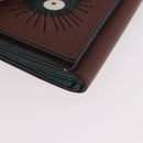 LOEWE Studio Ghibli Collaboration Compact Wallet Leather Brown Auth 184848SM-7