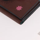LOEWE Studio Ghibli Collaboration Compact Wallet Leather Brown Auth 184848SM-14