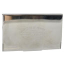LOUIS VUITTON Porte Cartes Voyage Card Case metal Silver M66175 LV Auth 184851-1