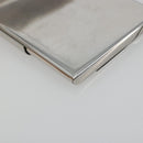 LOUIS VUITTON Porte Cartes Voyage Card Case metal Silver M66175 LV Auth 184851-15