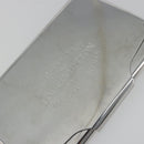 LOUIS VUITTON Porte Cartes Voyage Card Case metal Silver M66175 LV Auth 184851-8