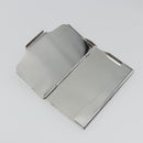 LOUIS VUITTON Porte Cartes Voyage Card Case metal Silver M66175 LV Auth 184851-9