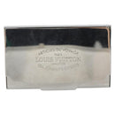 LOUIS VUITTON Porte Cartes Voyage Card Case metal Silver M66175 LV Auth 184851-13