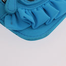 BALENCIAGA Le Cagolel Mini Hand Bag Leather Blue 671309 Auth 184859M-25