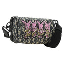Christian Dior Trotter Canvas Roller Messenger Shoulder Bag Navy Auth 184861SAM-1