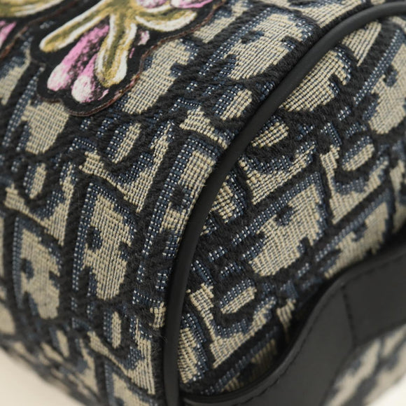 Christian Dior Trotter Canvas Roller Messenger Shoulder Bag Navy Auth 184861SAM