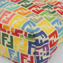 FENDI Zucca Canvas Celeria Tote Bag Multicolor Gold Auth 184862V-10