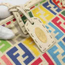 FENDI Zucca Canvas Celeria Tote Bag Multicolor Gold Auth 184862V-14