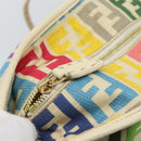FENDI Zucca Canvas Celeria Tote Bag Multicolor Gold Auth 184862V-15