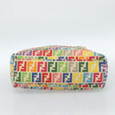 FENDI Zucca Canvas Celeria Tote Bag Multicolor Gold Auth 184862V-9