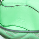 FENDI Nano Baguette Chain Shoulder Pouch Leather 2way green Auth 184863SAM-20