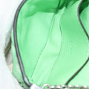 FENDI Nano Baguette Chain Shoulder Pouch Leather 2way green Auth 184863SAM-21