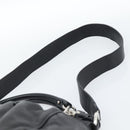 Salvatore Ferragamo Gancini Hand Bag Leather 2way Black Silver Auth 184865V-11