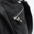 Salvatore Ferragamo Gancini Hand Bag Leather 2way Black Silver Auth 184865V-17
