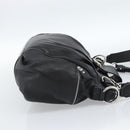Salvatore Ferragamo Gancini Hand Bag Leather 2way Black Silver Auth 184865V-5