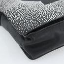 CHANEL Shoulder Bag Lamb Skin Black Silver CC Auth 184867SAM-11