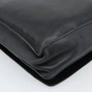CHANEL Shoulder Bag Lamb Skin Black Silver CC Auth 184867SAM-13