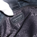 CHANEL Shoulder Bag Lamb Skin Black Silver CC Auth 184867SAM-15