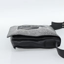 CHANEL Shoulder Bag Lamb Skin Black Silver CC Auth 184867SAM-5