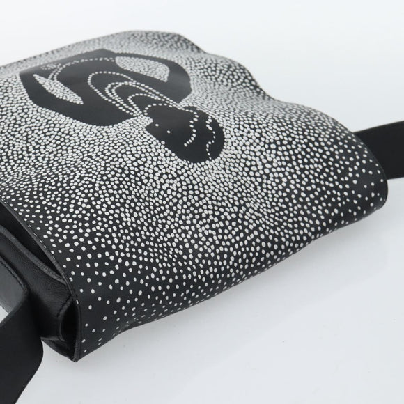 CHANEL Shoulder Bag Lamb Skin Black Silver CC Auth 184867SAM
