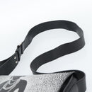 CHANEL Shoulder Bag Lamb Skin Black Silver CC Auth 184867SAM-8