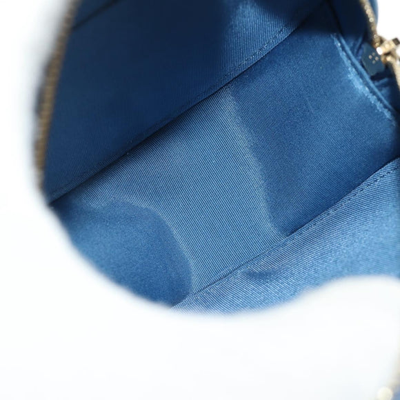 CHANEL Matelasse Chain Shoulder Bag Lamb Skin Light Blue Gold CC Auth 184868SM