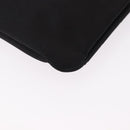 CHANEL Camelia Chain Shoulder Bag Satin Black Silver CC Auth 184869SM-12