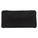 CHANEL Camelia Chain Shoulder Bag Satin Black Silver CC Auth 184869SM-3