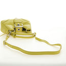 PRADA Hand Bag Leather 2way Yellow Silver Auth 184870SAM-9