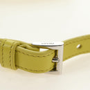 PRADA Hand Bag Leather 2way Yellow Silver Auth 184870SAM-15