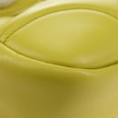 PRADA Hand Bag Leather 2way Yellow Silver Auth 184870SAM-17