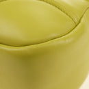 PRADA Hand Bag Leather 2way Yellow Silver Auth 184870SAM-18