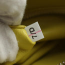 PRADA Hand Bag Leather 2way Yellow Silver Auth 184870SAM-11