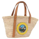 LOEWE Ken Price Collaboration Hand Bag Raffia Beige Auth 184871M-1