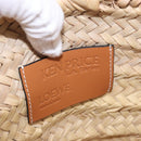 LOEWE Ken Price Collaboration Hand Bag Raffia Beige Auth 184871M-10
