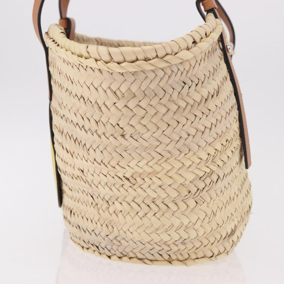 LOEWE Ken Price Collaboration Hand Bag Raffia Beige Auth 184871M