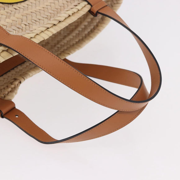 LOEWE Ken Price Collaboration Hand Bag Raffia Beige Auth 184871M